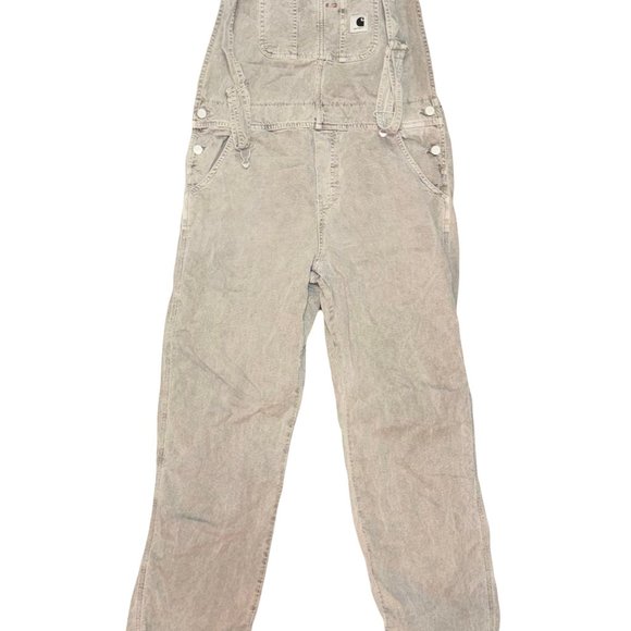 Gray Unisex Carhartt Overalls - Durable and Comfortable Workwear - Large - Picture 1 of 4